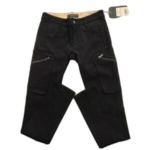 Rag & Bone Pants Womens Size 2 Black Liverpool cargo Whimsigoth Grunge Goth